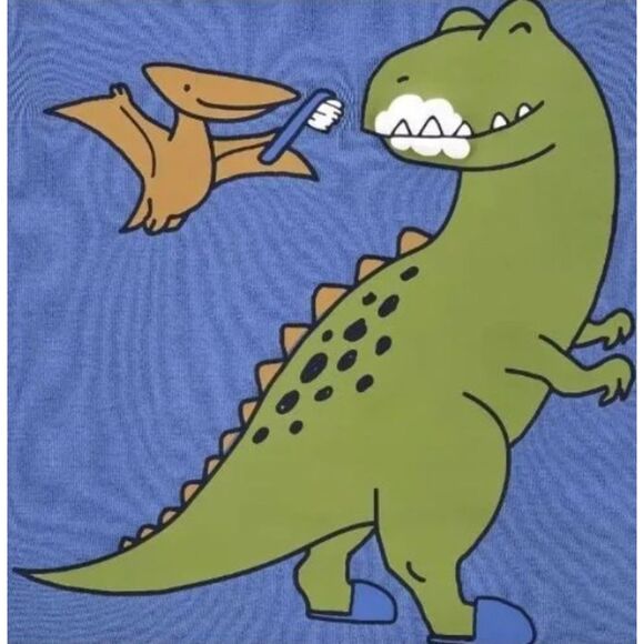 CARTERS Boys Sz 8 Dinosaur Print Snug Fitting Lounge Pajamas 3 Pc Set NEW NWT - Picture 4 of 7